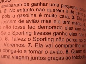 teksto en la portugala